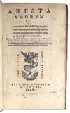 LAW MARTIAL D''AUVERGNE. Aresta amorum LI. 1546